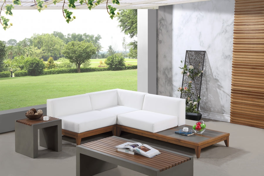 Rio Off-White Outdoor Waterproof Modular Sectional from Meridian - Luna Furniture