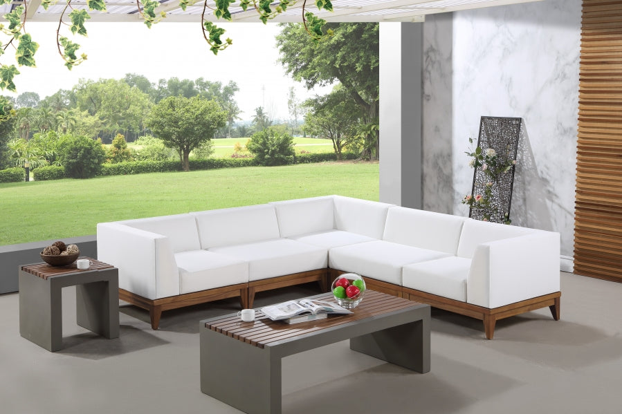 Rio Off-White Outdoor Waterproof Modular Sectional from Meridian - Luna Furniture