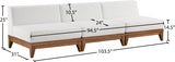 Rio Off-White Outdoor Waterproof Modular Sofa from Meridian - Luna Furniture