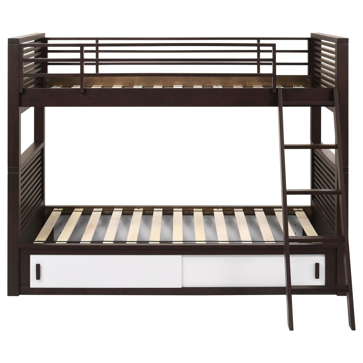 Oliver Twin over Twin Bunk Bed Java - 400736T - Luna Furniture