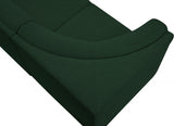 Ollie Boucle Fabric Sectional Green from Meridian - Luna Furniture