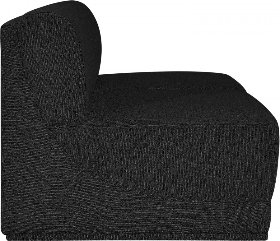 Ollie Boucle Fabric Sofa Black from Meridian - Luna Furniture