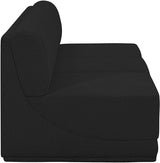 Ollie Boucle Fabric Sofa Black from Meridian - Luna Furniture