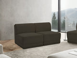 Ollie Boucle Fabric Sofa Brown from Meridian - Luna Furniture