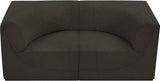 Ollie Boucle Fabric Sofa Brown from Meridian - Luna Furniture