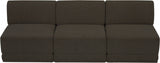 Ollie Boucle Fabric Sofa Brown from Meridian - Luna Furniture