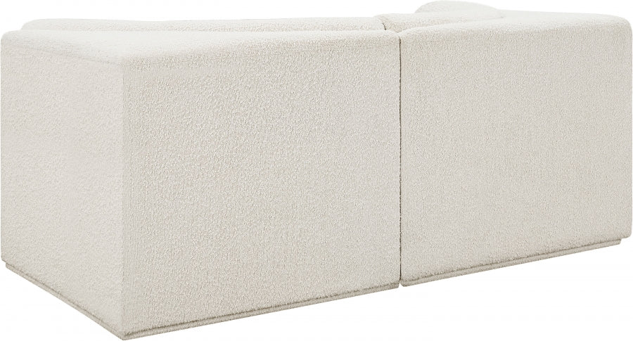 Ollie Boucle Fabric Sofa Cream from Meridian - Luna Furniture