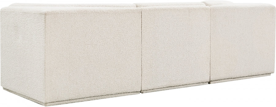 Ollie Boucle Fabric Sofa Cream from Meridian - Luna Furniture