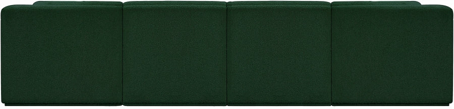 Ollie Boucle Fabric Sofa Green from Meridian - Luna Furniture