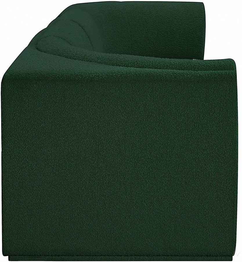 Ollie Boucle Fabric Sofa Green from Meridian - Luna Furniture