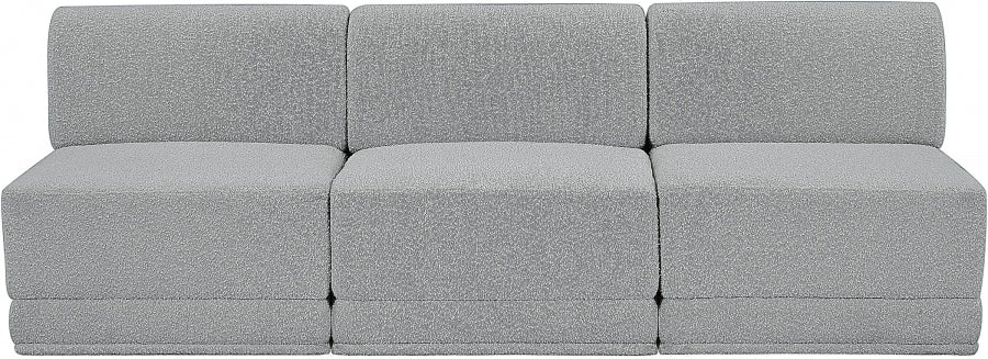 Ollie Boucle Fabric Sofa Grey from Meridian - Luna Furniture