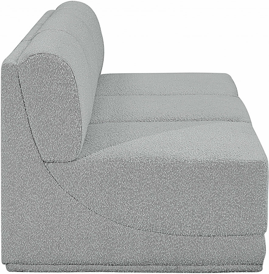 Ollie Boucle Fabric Sofa Grey from Meridian - Luna Furniture