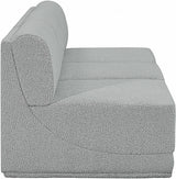 Ollie Boucle Fabric Sofa Grey from Meridian - Luna Furniture