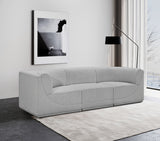 Ollie Boucle Fabric Sofa Grey from Meridian - Luna Furniture