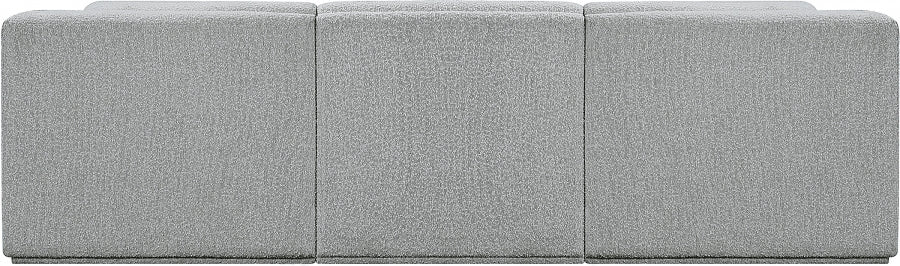 Ollie Boucle Fabric Sofa Grey from Meridian - Luna Furniture