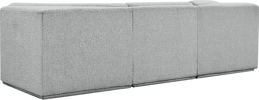 Ollie Boucle Fabric Sofa Grey from Meridian - Luna Furniture