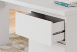 Onita White 60" Home Office Desk from Ashley - Luna Furniture