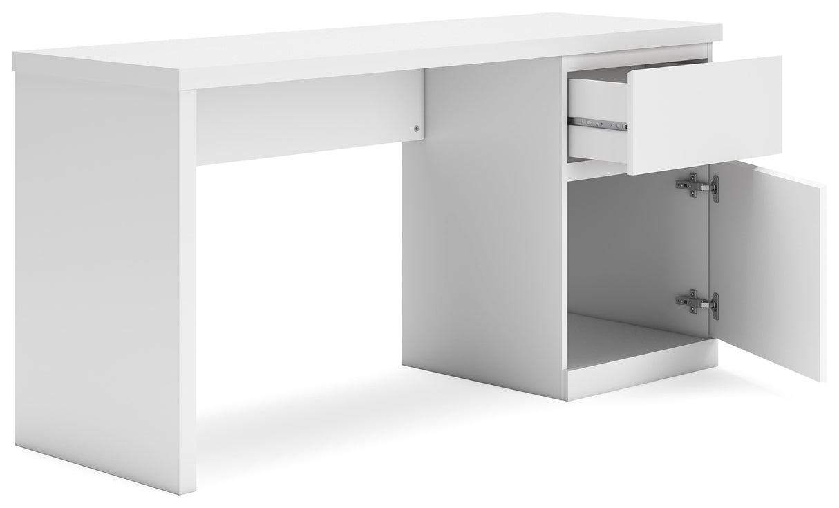 Onita White 60" Home Office Desk from Ashley - Luna Furniture