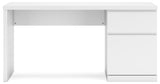 Onita White 60" Home Office Desk from Ashley - Luna Furniture