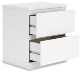 Onita White Nightstand from Ashley - Luna Furniture