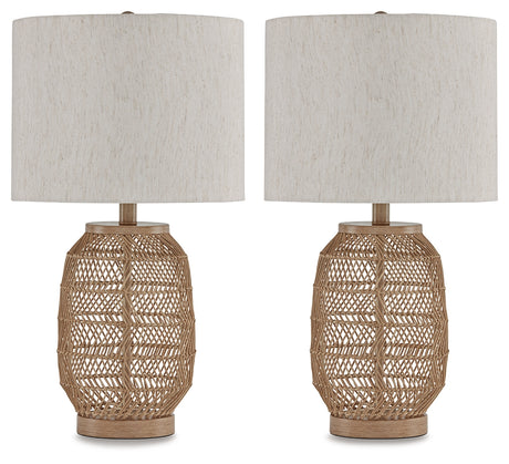 Orenman Light Brown Table Lamp (Set of 2) - L329094 - Luna Furniture