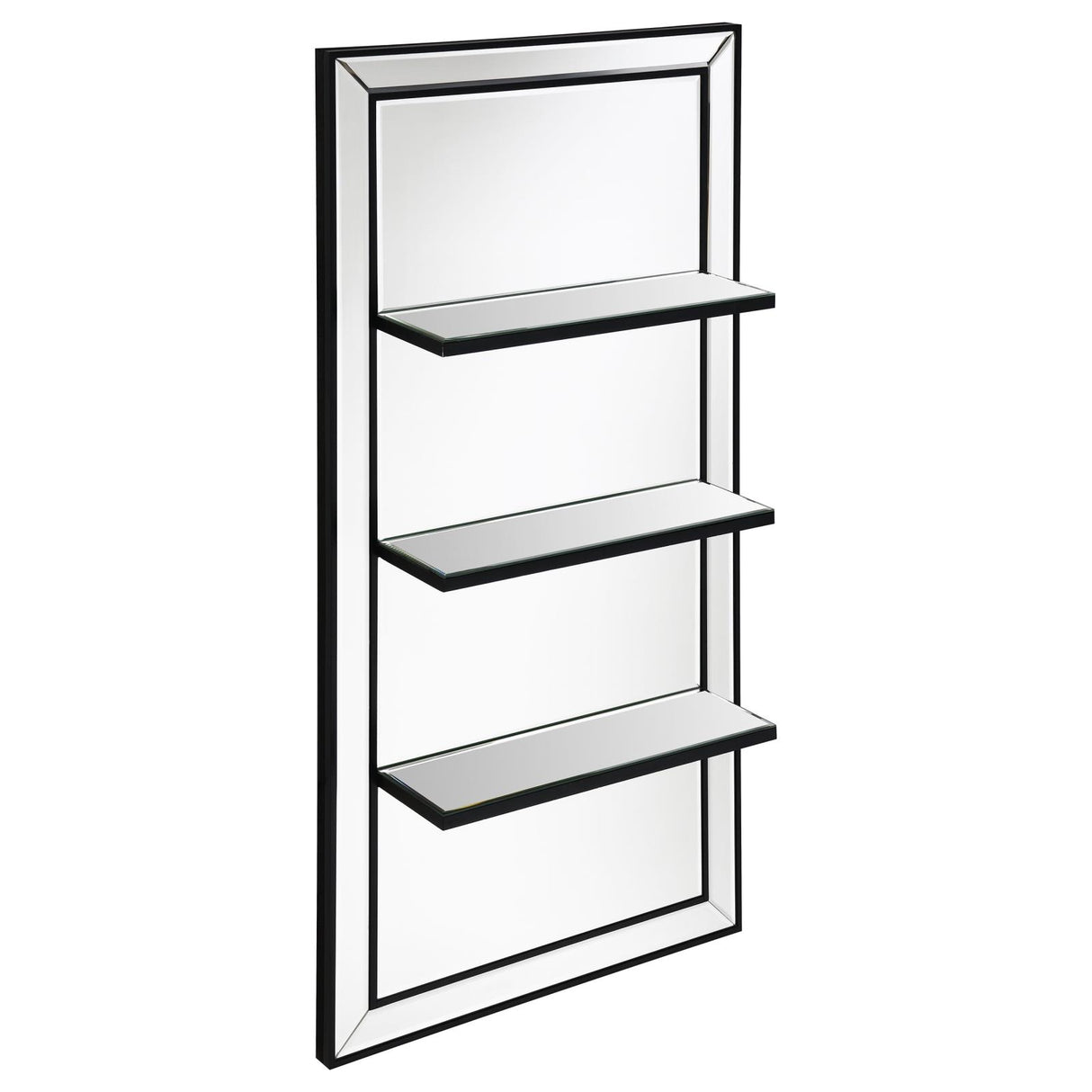 Oriel 3-Shelf Rectangle Wall Mirror from Coaster - Luna Furniture