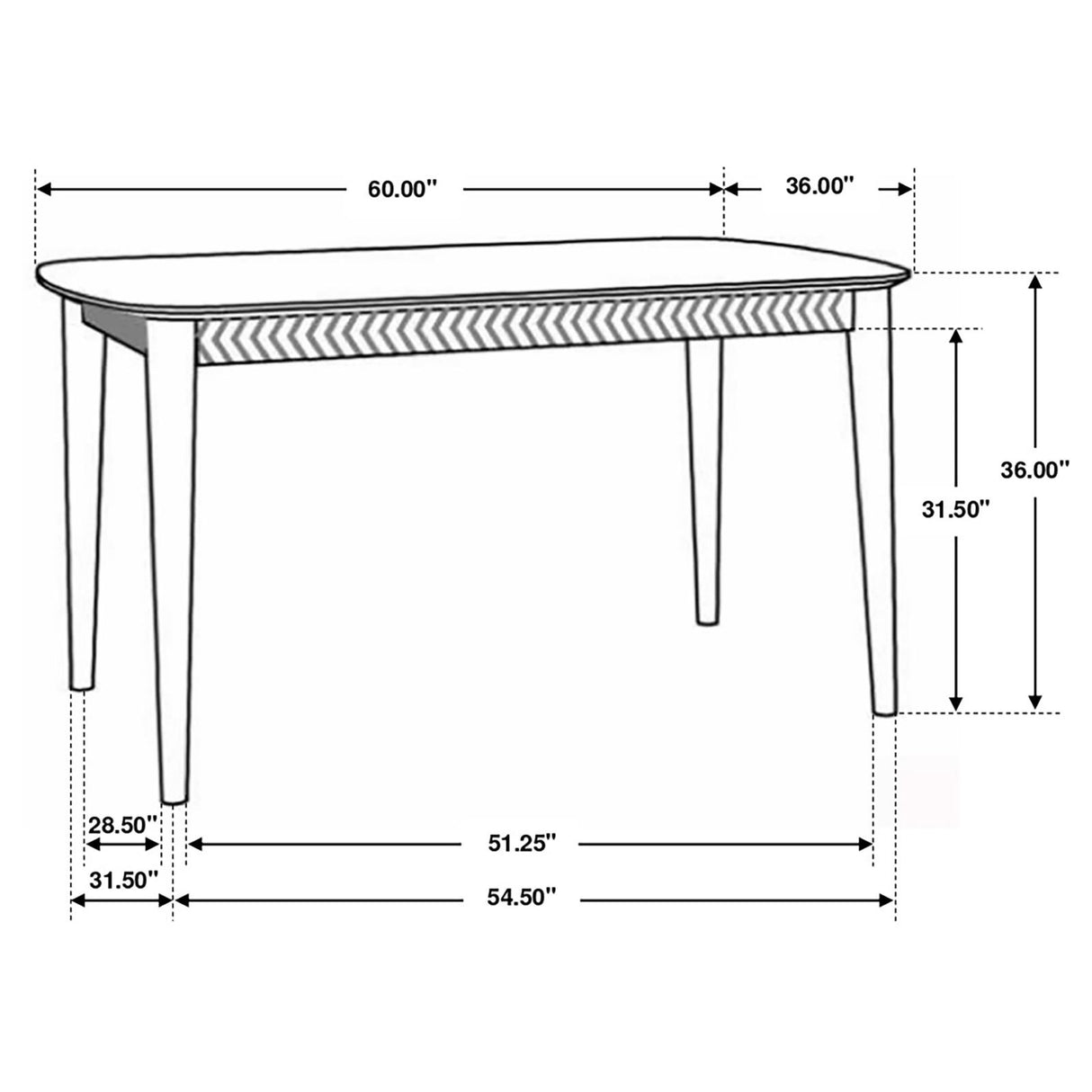 Partridge Natural Sheesham/Espresso 7-Piece Rectangular Counter Height Dining Set from Coaster - Luna Furniture