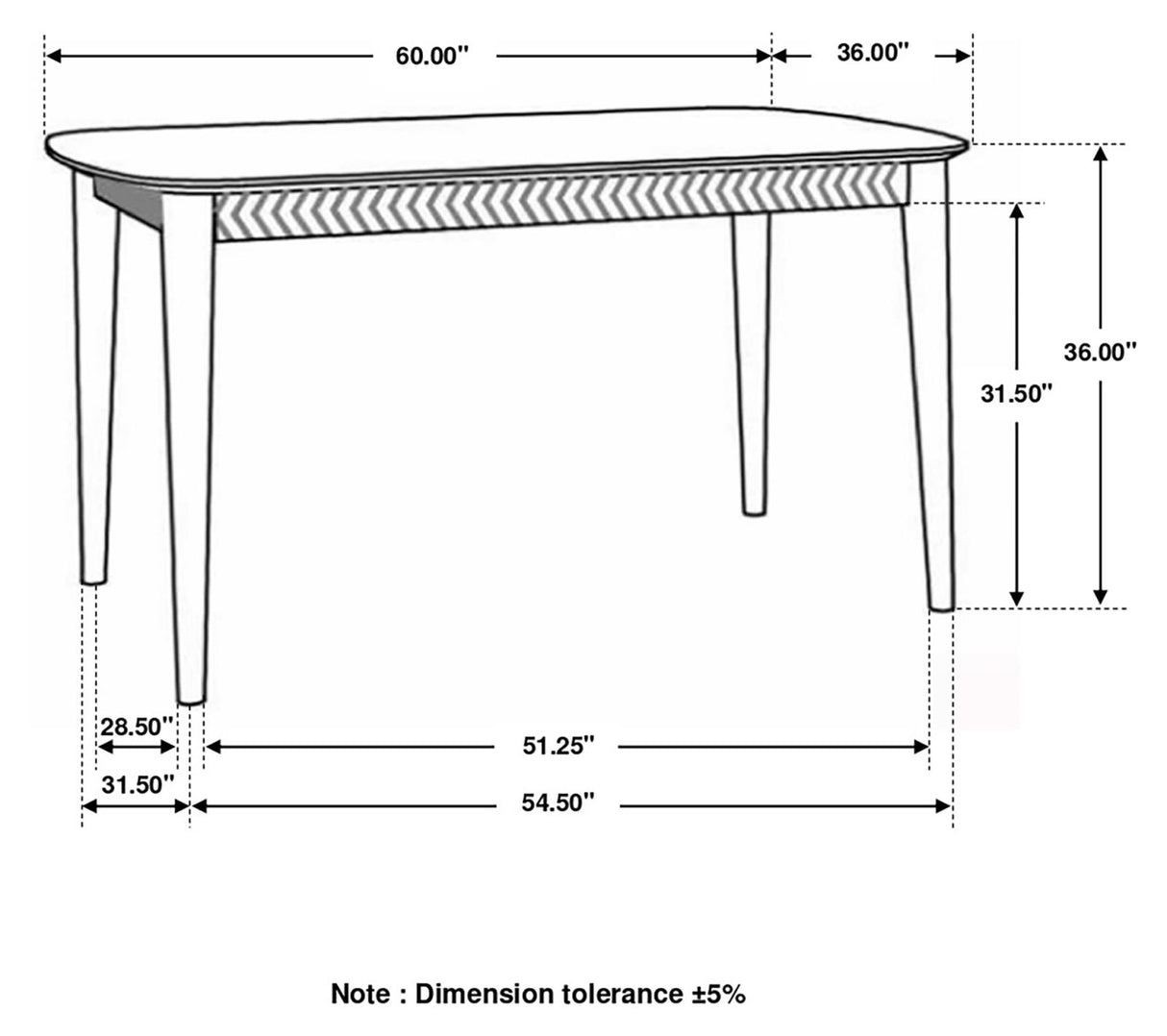 Partridge Natural Sheesham Rectangular Counter Height Table from Coaster - Luna Furniture