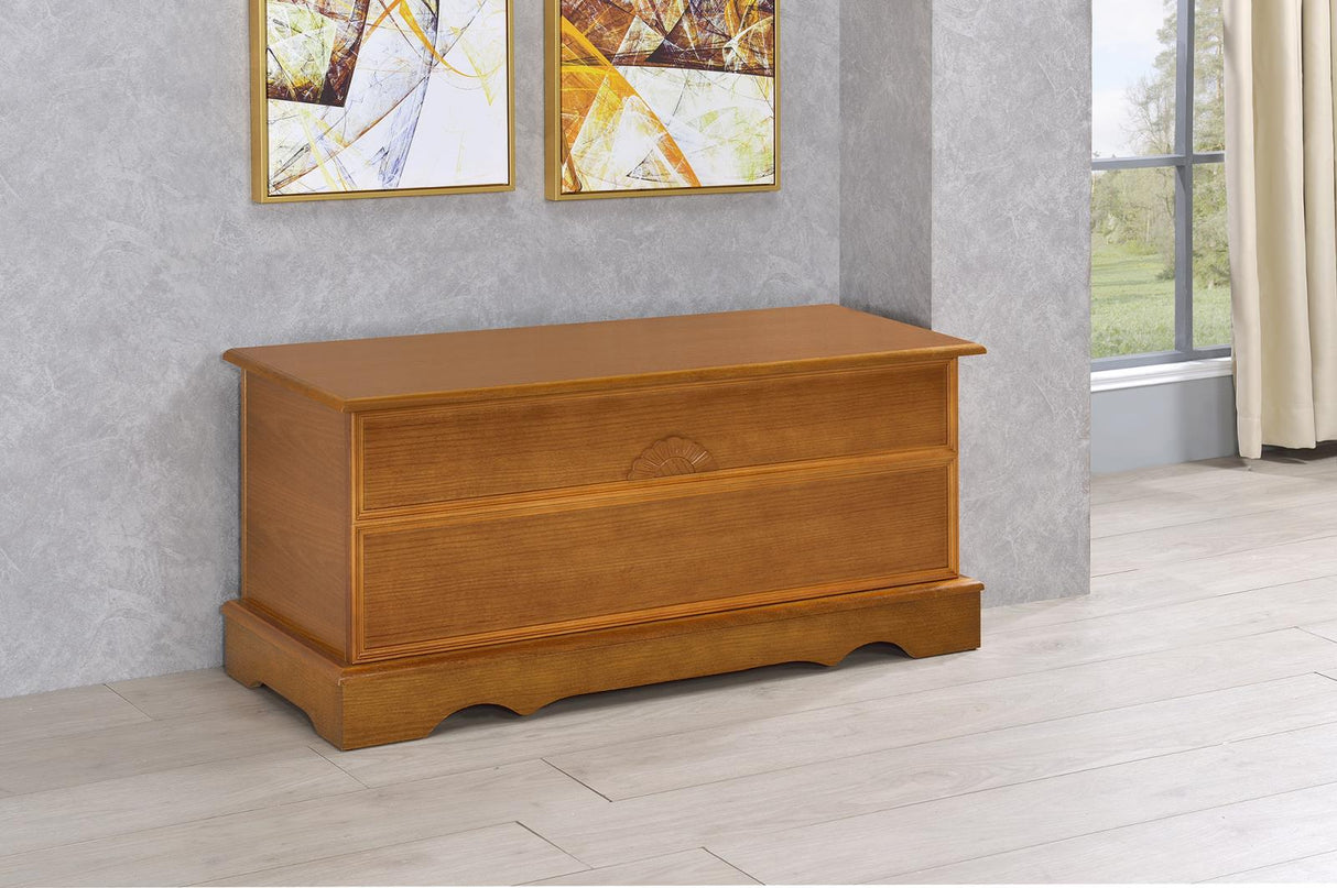 Paula Honey Rectangular Cedar Chest from Coaster - Luna Furniture