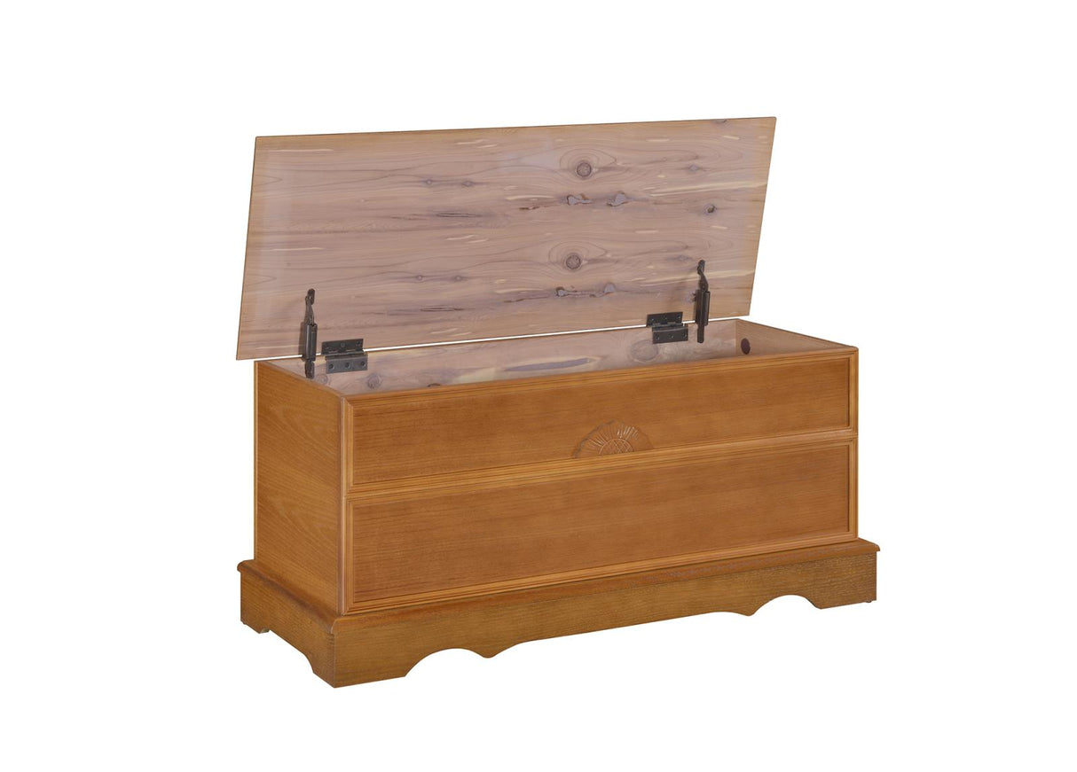 Paula Honey Rectangular Cedar Chest from Coaster - Luna Furniture