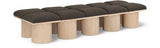 Pavilion Boucle Fabric 10pc. Modular Bench Brown from Meridian - Luna Furniture