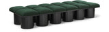 Pavilion Boucle Fabric 12pc. Modular Bench Green from Meridian - Luna Furniture