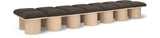 Pavilion Boucle Fabric 14pc. Modular Bench Brown from Meridian - Luna Furniture