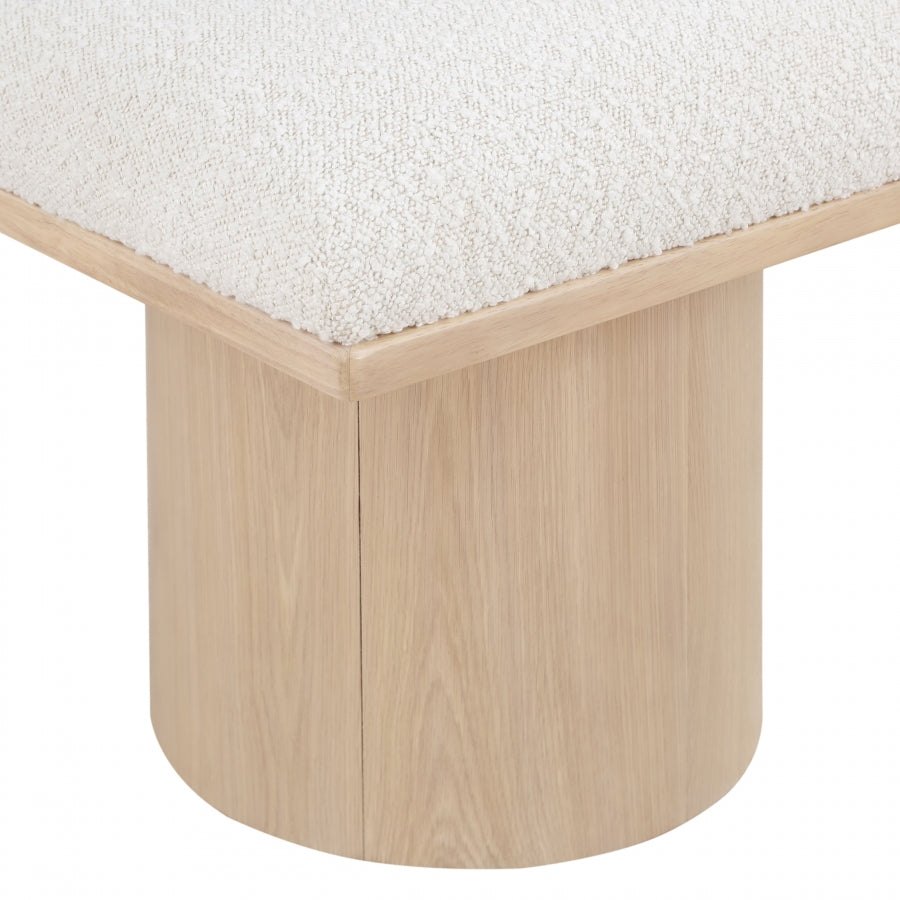 Pavilion Boucle Fabric 14pc. Modular Bench Cream from Meridian - Luna Furniture