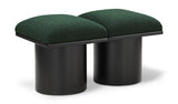 Pavilion Boucle Fabric 2pc. Modular Bench Green from Meridian - Luna Furniture