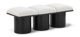 Pavilion Boucle Fabric 3pc. Modular Bench Cream from Meridian - Luna Furniture