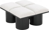 Pavilion Boucle Fabric 4pc. Modular Bench Cream from Meridian - Luna Furniture