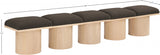 Pavilion Boucle Fabric 5pc. Modular Bench Brown from Meridian - Luna Furniture