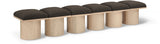 Pavilion Boucle Fabric 6pc. Modular Bench Brown from Meridian - Luna Furniture