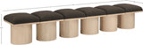 Pavilion Boucle Fabric 6pc. Modular Bench Brown from Meridian - Luna Furniture