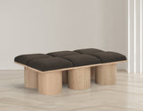 Pavilion Boucle Fabric 6pc. Modular Bench Brown from Meridian - Luna Furniture