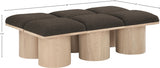 Pavilion Boucle Fabric 6pc. Modular Bench Brown from Meridian - Luna Furniture