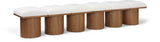 Pavilion Boucle Fabric 6pc. Modular Bench Cream from Meridian - Luna Furniture