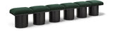 Pavilion Boucle Fabric 6pc. Modular Bench Green from Meridian - Luna Furniture