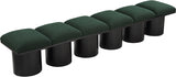 Pavilion Boucle Fabric 6pc. Modular Bench Green from Meridian - Luna Furniture