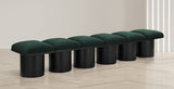 Pavilion Boucle Fabric 6pc. Modular Bench Green from Meridian - Luna Furniture