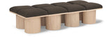 Pavilion Boucle Fabric 8pc. Modular Bench Brown from Meridian - Luna Furniture