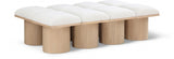 Pavilion Boucle Fabric 8pc. Modular Bench Cream from Meridian - Luna Furniture