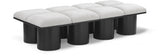 Pavilion Boucle Fabric 8pc. Modular Bench Cream from Meridian - Luna Furniture