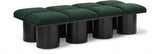 Pavilion Boucle Fabric 8pc. Modular Bench Green from Meridian - Luna Furniture